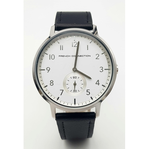 858 - An Unworn Men’s Subsidiary Dial Quartz Watch by French Connection. 44mm Including Crown. Full Workin... 