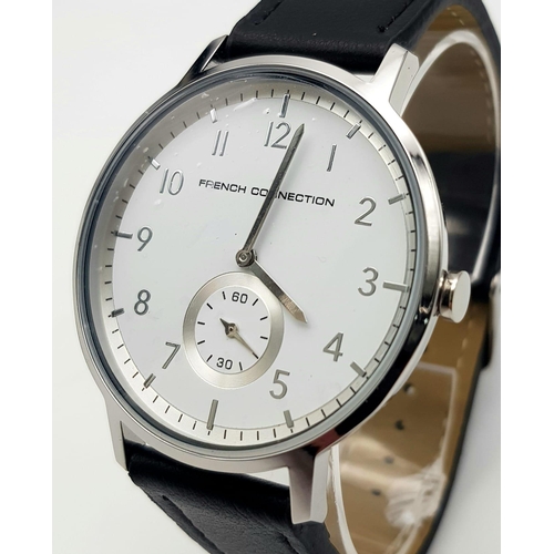 858 - An Unworn Men’s Subsidiary Dial Quartz Watch by French Connection. 44mm Including Crown. Full Workin... 