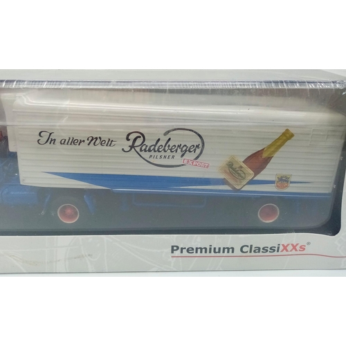 894 - A Premium ClassiXXs Die Cast Skoda 706 Box Wagon Truck and Trailer. As new, in Box.