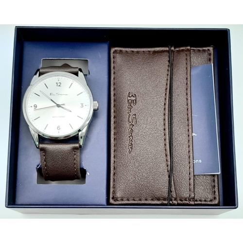 989 - An Unused, Boxed, Ben Sherman Men’s Watch and Card Wallet Set. Watch Measures 46mm including crown. ... 