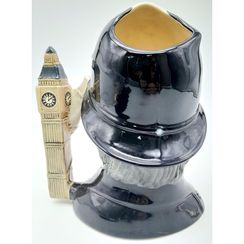 1081 - A Royal Doulton Large 'London Bobby' Character Jug/Mug. D6744. 18cm tall.