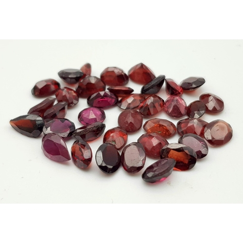 1102 - A Parcel of 36 Turkish Garnets. Oval Cut. 35.36 Carats Total