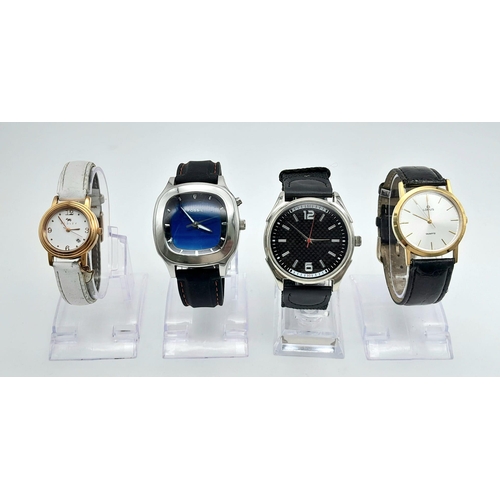 879 - A Parcel of 4 Ladies and Men’s Watches Including a 20 Capacity Black Leatherette Display Case. Watch... 