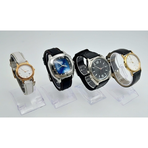 879 - A Parcel of 4 Ladies and Men’s Watches Including a 20 Capacity Black Leatherette Display Case. Watch... 