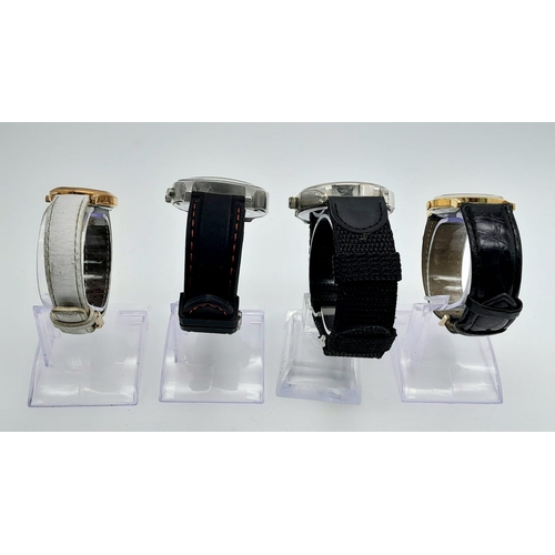 879 - A Parcel of 4 Ladies and Men’s Watches Including a 20 Capacity Black Leatherette Display Case. Watch... 