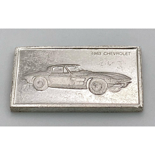 775 - A SELECTION OF 7 AMERICAN CAR MANUFACTURERS MINI PLAQUES WITH LOGO AND CARS AND DATES. BRANDS TO INC... 