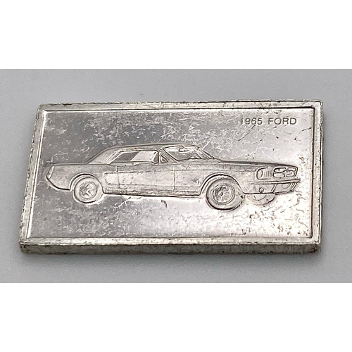 775 - A SELECTION OF 7 AMERICAN CAR MANUFACTURERS MINI PLAQUES WITH LOGO AND CARS AND DATES. BRANDS TO INC... 