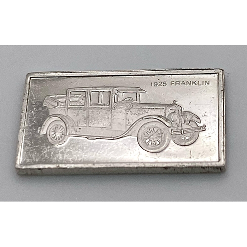 775 - A SELECTION OF 7 AMERICAN CAR MANUFACTURERS MINI PLAQUES WITH LOGO AND CARS AND DATES. BRANDS TO INC... 