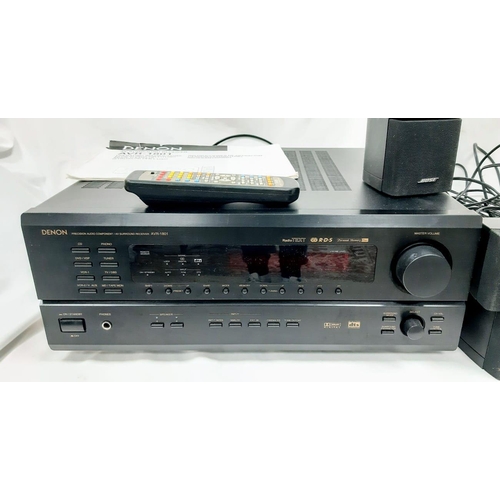 785 - A Bose Acoustimass 15 Speaker Home Theatre System Plus a Denon AVR-1801 A/V Surround Receiver. Both ... 