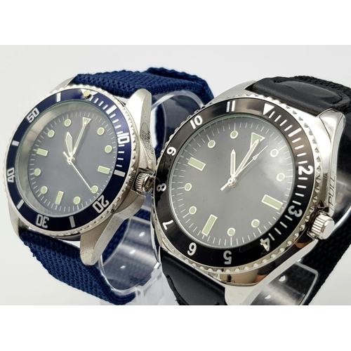 1313 - A Parcel of Two Unworn Military Homage Divers Watches Comprising; 1) A British Special Forces Watch ... 