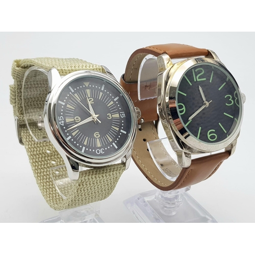 1448 - Two Unworn Military Homage Divers Watches Comprising; 1) An Italian (Panerai Style) Divers Watch 47m... 