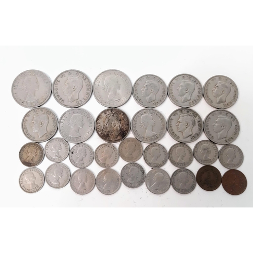 1226 - A Collection of 30 Post 1946 British Coins including 2 Rare Tokens. Comprises; 3 Half Crowns, 9 Two ... 