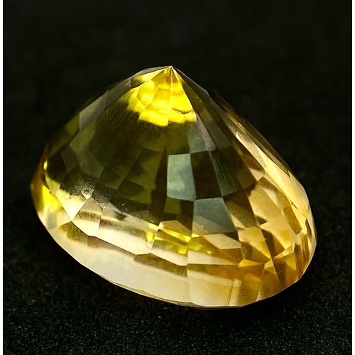 1276 - A Beautiful 15ct Oval Citrine. No marks or Inclusions. No certificate so A/F.