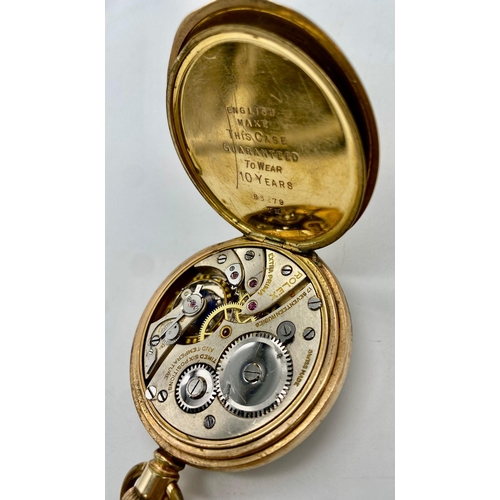 103 - A Very Collectible Antique Rolex Gold Plated Extra Prima Pocket watch. 17 jewels. Signed extra prima... 