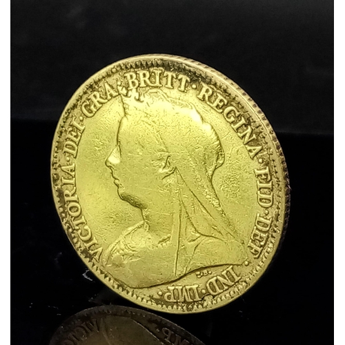 108 - An 1895 Queen Victoria 22K Gold Half Sovereign.