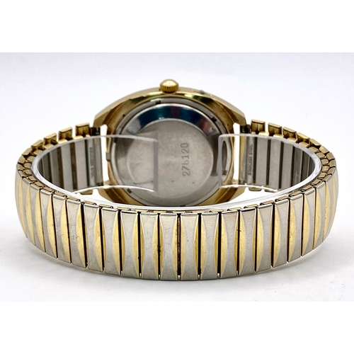 806 - A Vintage Sekonda 25 Jewels Automatic Gents Watch. Expandable stainless steel bracelet. Gold plated ... 