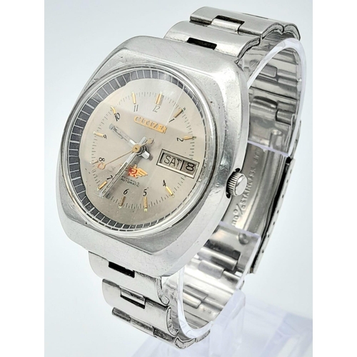 1017 - A Vintage Citizen 21 Jewels Automatic Gents Watch. Stainless steel bracelet and case - 36mm. Silver ... 