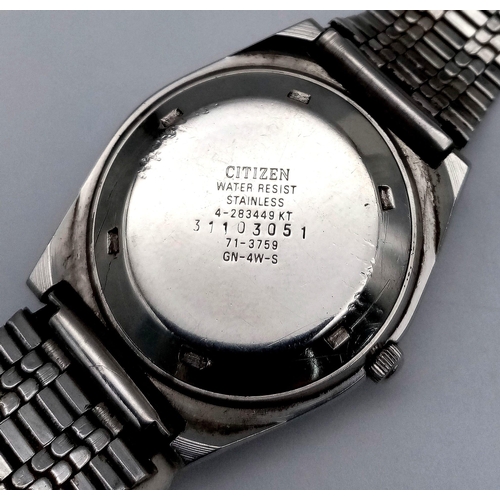 1408 - A Vintage Citizen 21 Jewels Automatic Gents Watch. Stainless steel bracelet and case - 36mm. Black d... 