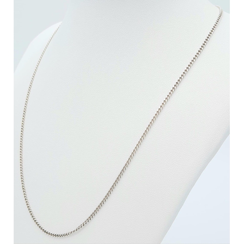 1073 - A Vintage 925 Sterling Silver Necklace. 45cm