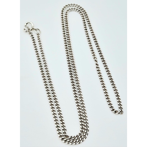 1073 - A Vintage 925 Sterling Silver Necklace. 45cm