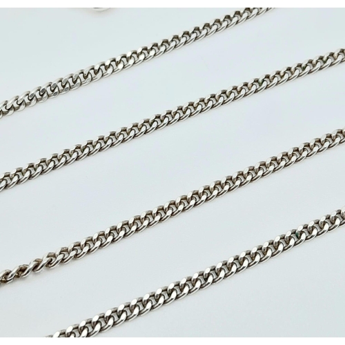 1073 - A Vintage 925 Sterling Silver Necklace. 45cm