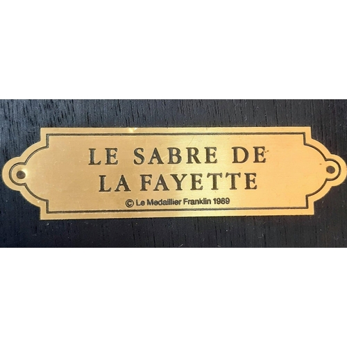 1441 - Limited Edition, The Sword of General La Fayette. 24 Carat Gold Plated. Produced in 1989 for Frankli... 