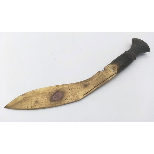 1477 - A Vintage and Scarce Nepalese ‘Kothamora’ Kukri Presentation Knife. Indian Silver Detailed Scabbard.... 