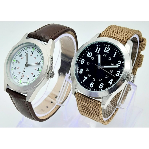 1034 - Two Unworn British Military Homage Watches Comprising a RAF Design Watch 42 mm Including Crown & a 1... 