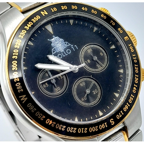 587 - An Excellent Condition Limited Edition Watch Commemorating the Apollo 11 Moon Landing Commissioned b... 