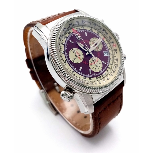 662 - An Excellent Condition, Scarce, Tommy Bahama Men’s Swiss Chronograph Watch Model TB1265. 47mm Includ... 