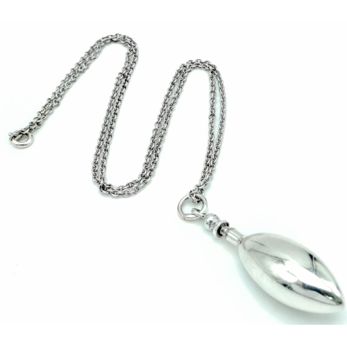 927 - A 925 Perfume Dipper Pendant on a 925 Sterling Silver Necklace. 
Pendant unscrews for a gentle dab. ... 