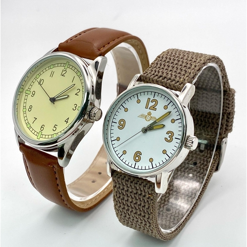 1041 - Two Unworn Military Homage Watches Comprising: a 1940’s Design Canadian Airforce Watch 36mm Includin... 