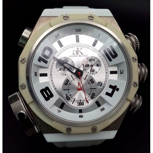 669 - A Limited Edition Run Adee Kaye, Beverley Hills, Oversize Sports Chronograph. 65mm Including Crown. ... 