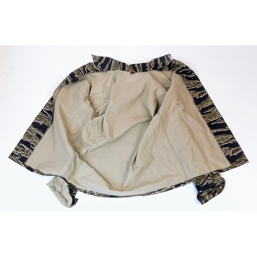 133 - Tiger Stripe Combat Jacket & Trousers Quality Post War Vietnamese made from original fabric. Jacket ... 