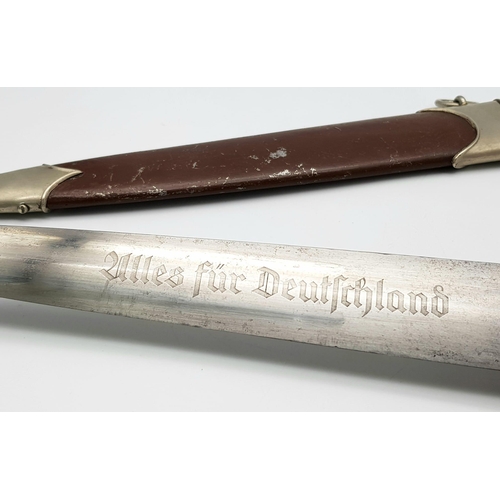 14 - A 3rd Reich SA Dagger with Rare 1935 Makers Mark C. Eppenstien-Sohn. Gruppe Marked Wm for Westmark. ... 