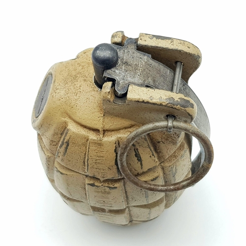 239 - INERT British No 36 Mills Grenade in Desert Colour. UK Mainland Sale ONLY