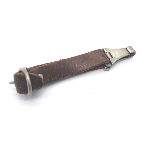 328 - A 3rd Reich Brown Leather SA Dagger Hanger, Unmarked.