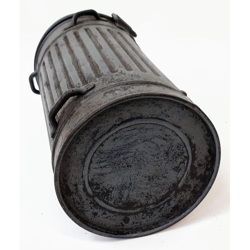 427 - WW2 German Kriegsmarine Gas Mask Canister. Names to a sailor on SMS Blücher. The Blücher was the sec... 