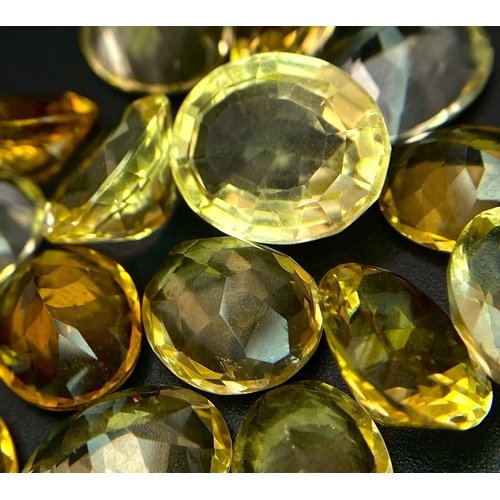 1337 - A Parcel of 15 Citrines. Assorted Sizes. Assorted Cuts. 58.99 Carats Total.