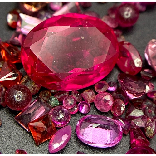 1365 - A Parcel of 165 Burmese Ruby’s. Assorted Sizes, Assorted Cuts. 36.5 Carats Total.