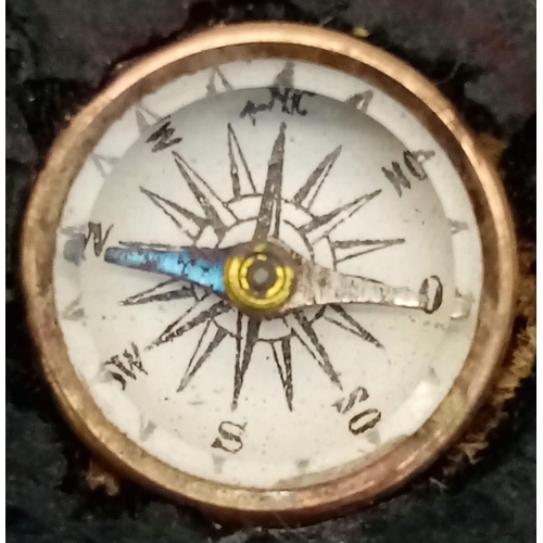 630 - WW2 RAF Pilots Cap Badge with Hidden Escape Compass.