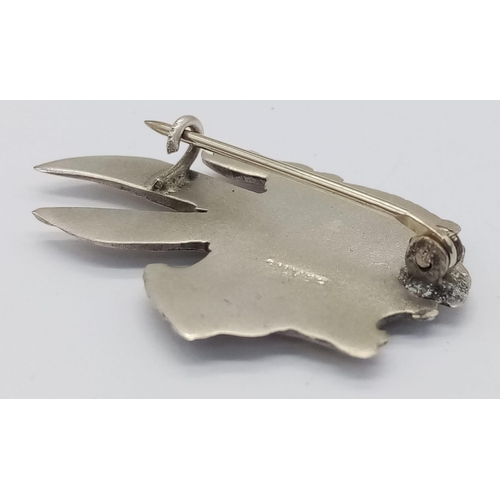 735 - A WW1 Marked Silver Brooch for the US 93rd Aero Squadron.