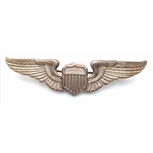 994 - British Made USAAF Pilots Wings. Maker Firmin London.