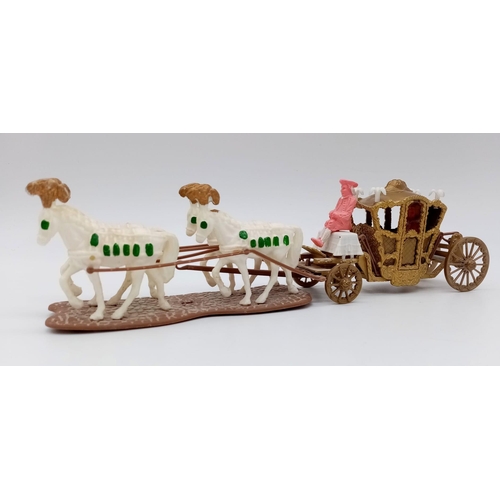 1263 - A Vintage Dinky Cinderella's Coach Model - From the movie The Slipper and the Rose. 28cm length. As ... 