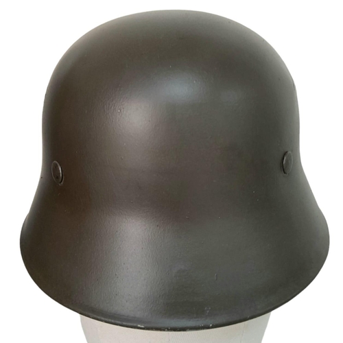 218 - 3rd Reich Lightweight Fire Helmet used by the German Aircraft Factory Arado Flugzeugwerke, whose fac... 