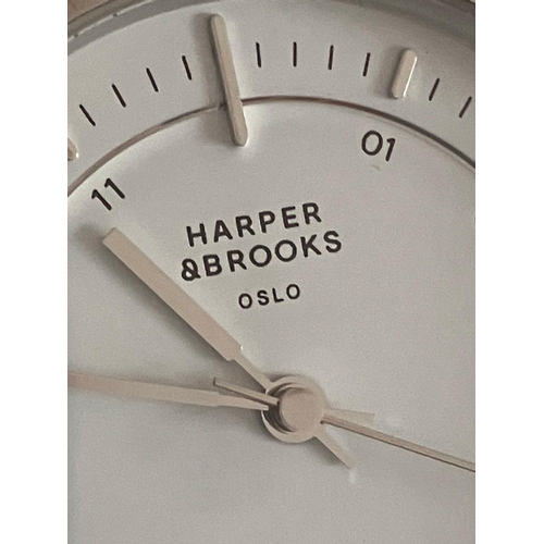 250 - Ladies Mid-Size Quartz Wristwatch by HARPER and BROOKS of OSLO NORWAY. Finished in stainless steel w... 