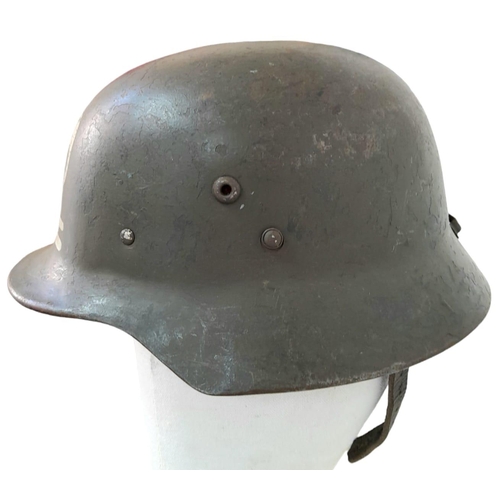 42 - WW2 Finnish Kev Os 4 “The White Death” Helmet with write up.