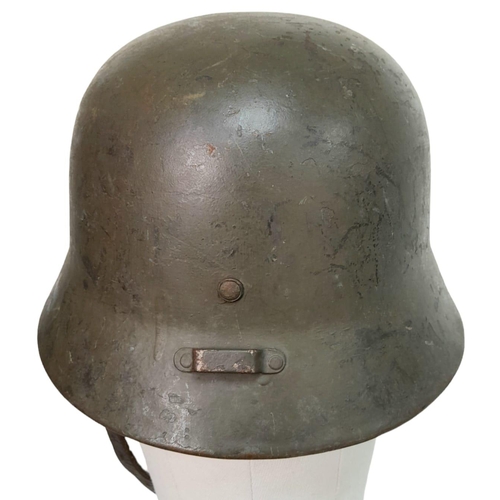 42 - WW2 Finnish Kev Os 4 “The White Death” Helmet with write up.