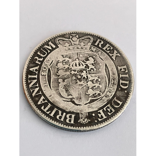 55 - 1817 GEORGE III SILVER HALF CROWN. Condition Fine almost Very Fine.