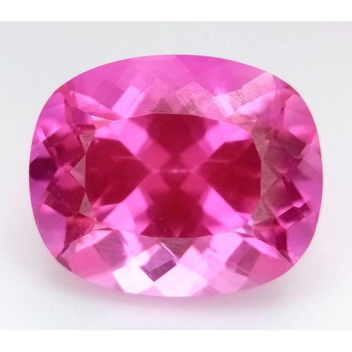 620 - A Gorgeous 14ct Pink Kunzite Gemstone. Rectangular cut. No visible marks or inclusions. No certifica... 